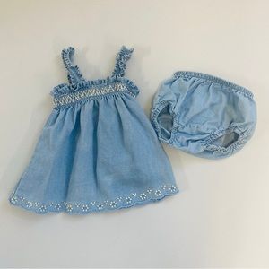 Zara Chambray Dress & Bloomers